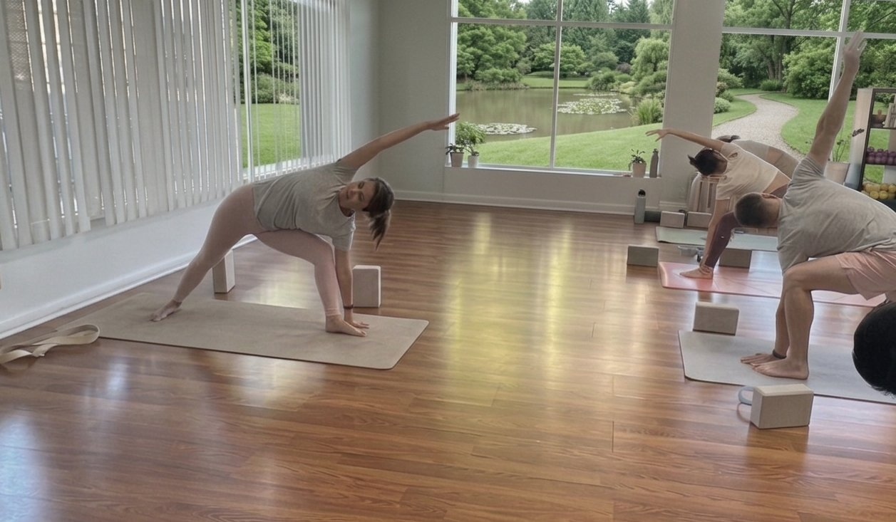 Corporate yoga workshop