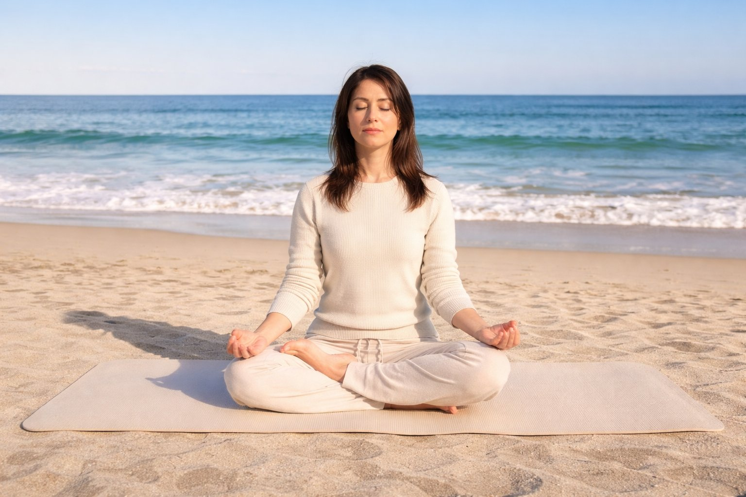 Meditation on the beach